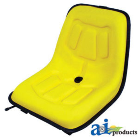 A & I PRODUCTS Seat, Lawn & Garden, w/ Slide Track, YLW 25" x17" x11.5" A-LGS100YL